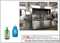 액체 제품 소스, 샐러드 드레싱, 화장품, 액체 비누를 위한 두 배 서보 피스톤 액체 충전물 기계,