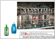 액체 제품 소스, 샐러드 드레싱, 화장품, 액체 비누를 위한 두 배 서보 피스톤 액체 충전물 기계,