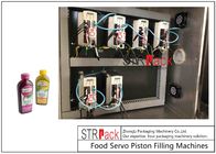 체적 피스톤 충전물이 있는 완전 자동화된 1-5L 과일 및 야채 주스 병 피스톤 충전물 기계